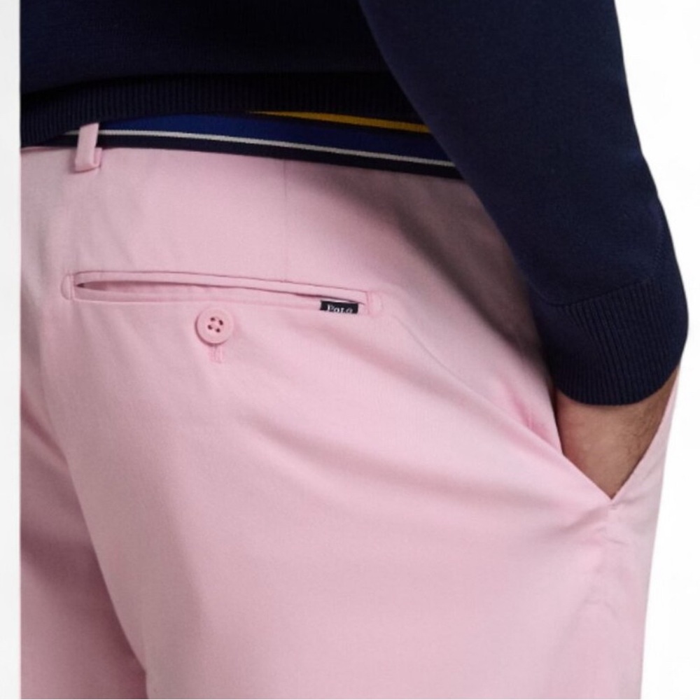 POLO RALPH LAUREN GOLF Shorts Tailored Fit Light Pink Stretch Mens 40 NWT $98.50